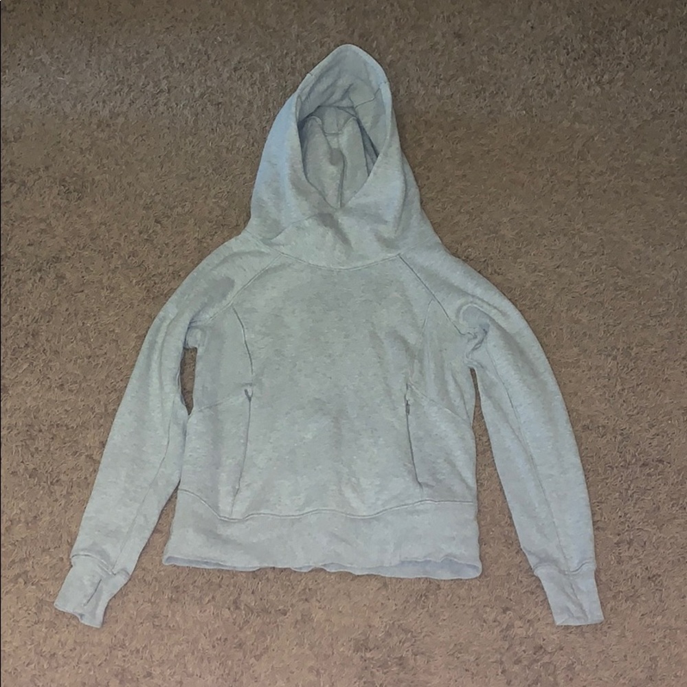 Grey high neck lululemon hoodie